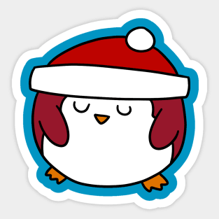 Fat Round Penguin Sticker